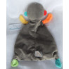 Pusblu - Schmusetuch - Affe - graubraun und bunte Motive - ca. 30 c...