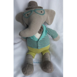 Depot - Plüschtier - For Little Ones - Strick - Elefant - grau, grü...