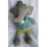 Depot - Plüschtier - For Little Ones - Strick - Elefant - grau, grü...