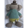Depot - Plüschtier - For Little Ones - Strick - Elefant - grau, grü...