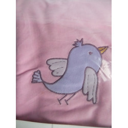 Aldi - Florett - Kuscheldecke - Nicki-Decke - Vogel - rosa, lila - ...