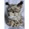 Uni Toys - Plüschtier - Luchs - grau, braun - ca. 25 cm hoch und ca. 16 cm lang