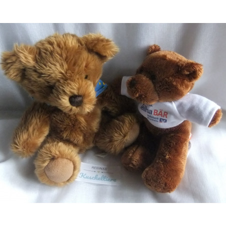Zwei Plüschtiere - Minifeet Plüschtier Bär mit Pullover (Volksbank)...
