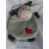 Rossmann - Babywelt - Schmusetuch - Esel grau, rosa mit rotem Herzc...