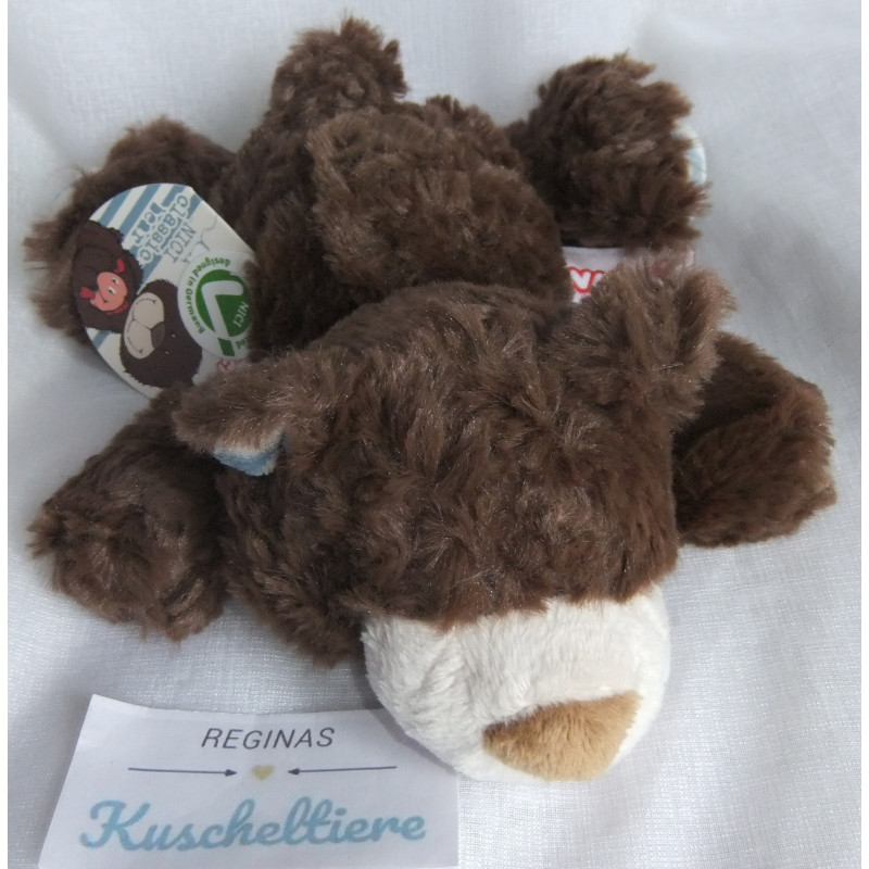 Nici - Plüschtier - Classic Bear - Bär - braun, blau-weiß gestreift...