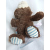Nici - Plüschtier - Classic Bear - Bär - braun, blau-weiß gestreift...