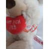 Nici - Plüschtier - Love Dog - Hund beige, braun mit rotem Herzchen...