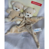 Bambia - Sunkid - Set Schmusetuch und Rasselspieltier Bär hellbraun...