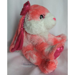 Wild Republic - Plüschtier - Hase rosa, weiß mit Schleife pink - ca...