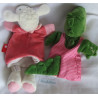 Sigikid - Zwei Schmusetuch/Handpuppe Schaf Schnuggi und Krokodil (b...