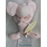 Taubert Textil GmbH - Stofftier - Maus - rosa-weiß gestreift - ca. 20 cm groß - Schlenker