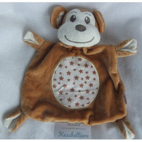 Beauty Baby - Schmusetuch - Affe - braun, beige mit Sternchen - mit...