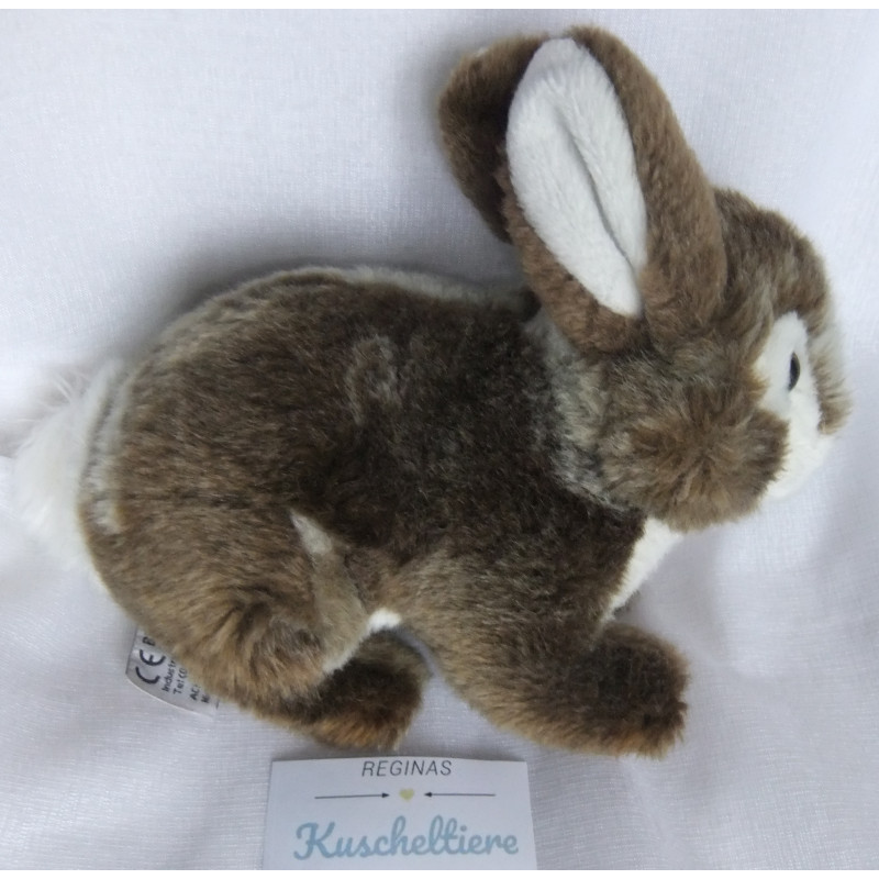 Besttoy - Plüschtier - Hase - grau-braun-weiß meliert - ca. 14 cm h...