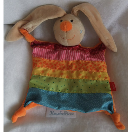 Sigikid - Schmusetuch - Hase Rainbow Rabbit - bunt, braun, orange -...