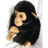 Nature Planet - Plüschtier - Affe Schimpanse - schwarz, braun - ca. 40 cm groß - sitzend