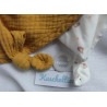 Milette - Schmusetuch - Koala - ocker, grau, creme mit Motiven - Ra...