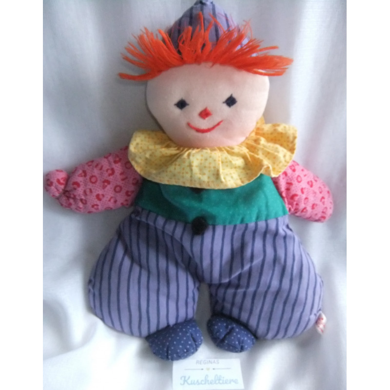 Sigikid - Stoffpuppe - Clown - bunt - ca. 35 cm groß