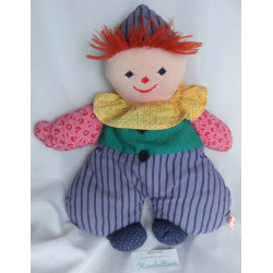Sigikid - Stoffpuppe - Clown - bunt - ca. 35 cm groß