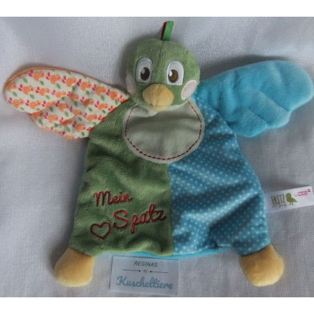 Nici - My first Nici - Schmusetuch - Spatz Fritz - mit Schriftzug -...