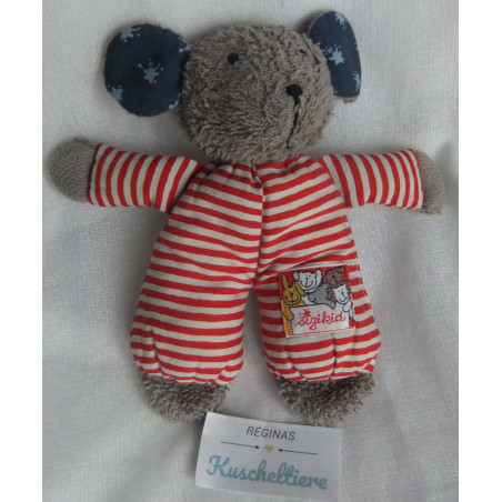 Sigikid - Spieltier - Greifling Frottee/Stoff - Maus - grau, blau, ...
