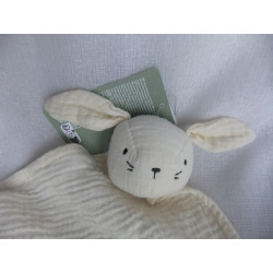 H&M - Schmusetuch - Hase - Musselin - creme - ca. 51 cm lang