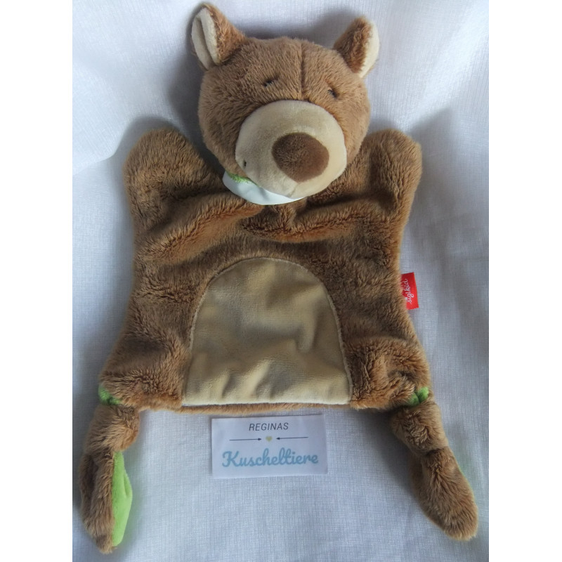 Sigikid - Schmusetuch/Handpuppe - Bär mit Halstuch - ca. 25 cm lang