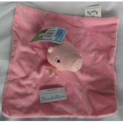 Sambro - Schmusetuch - Peppa Pig Wutz - rosa, bunt gestreift - ca. ...