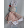Bambino - Knuffelpop NL - Schmusetuch - Hase - rosa, weiß - ca. 25 cm x 25 cm groß