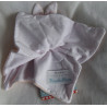 Bambino - Knuffelpop NL - Schmusetuch - Hase - rosa, weiß - ca. 25 cm x 25 cm groß