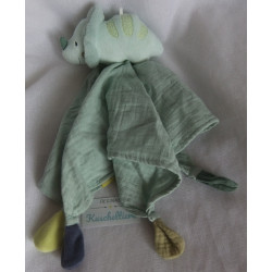 Beauty Baby - Schmusetuch - Dino mit Schnuffeltuch - Plüsch, Musselin - ca. 32 cm x 32 cm groß