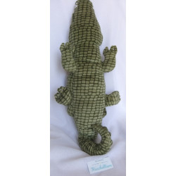 Ikea - Plüschtier - Klappar Jättemätt - Krokodil - Grüntöne - ca. 60 cm lang - liegend