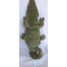 Ikea - Plüschtier - Klappar Jättemätt - Krokodil - Grüntöne - ca. 60 cm lang - liegend