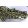 Ikea - Plüschtier - Klappar Jättemätt - Krokodil - Grüntöne - ca. 60 cm lang - liegend