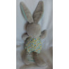 Pusblu - Plüschtier - Hase grau, hellblau mit Jumpsuit bunte Elefan...