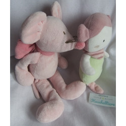 Pusblu Plüschtier Stoffpüppchen Mädchen mit Halstuch und Jacadi Plü...