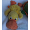 TCM Tchibo - zwei Plüschtiere - Badetier Ente Schnatti und Staubtier Plüschtier Schildkröte