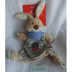 Sigikid - Schmusetuch - Hase Semmel Bunny gestreift und Halstuch bl...