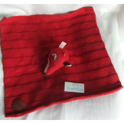 Sigikid - Schmusetuch - Strick - Fuchs - rot - ca. 40 cm x 40 cm groß