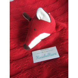 Sigikid - Schmusetuch - Strick - Fuchs - rot - ca. 40 cm x 40 cm groß