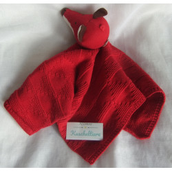 Sigikid - Schmusetuch - Strick - Fuchs - rot - ca. 40 cm x 40 cm groß