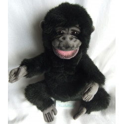 Hansa Creation - Handpuppe - Gorilla - schwarz, grau - ca. 30 cm lang