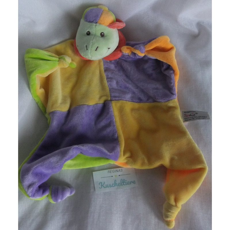 copy of Bambia - Sunkid - Set Schmusetuch  und Rasselspieltier Bär hellbraun, creme, braun