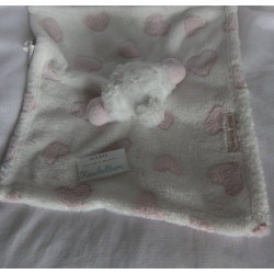 Blankets & Beyond - Set - Schmusetuch und Decke - Elefant rosa/weiß...