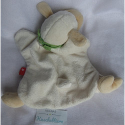 Sigikid - Schmusetuch/Handpuppe - Schaf creme mit Halstuch grün mit...