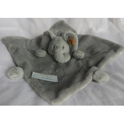 Steiff - Schmusetuch Elefant Trampili, grau, orange - !!!! ohne Hal...