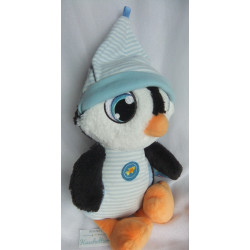 Nici - Plüschtier - Schlafmütze Pinguin Koosy - schwarz, hellblau g...