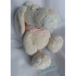 copy of Nici - Plüschtier - Hase braun/weiß/rosa mit grünem Halstuch - ca. 22 cm groß - liegend