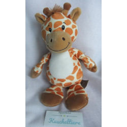 Allied - Plüschtier - Bär hellbraun mit Mütze und Schal grün karier...