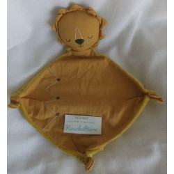Fehn - Schmusetuch - Löwe - senffarben - mit Stickerei - ca. 30 cm ...