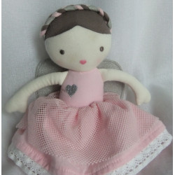 TCM - Tchibo - Stoffpuppe Puppe - Ballerina - rosa - ca. 28 cm groß...